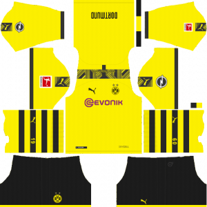 Dream League Soccer DLS 512×512 Borussia Dortmund Home Kits