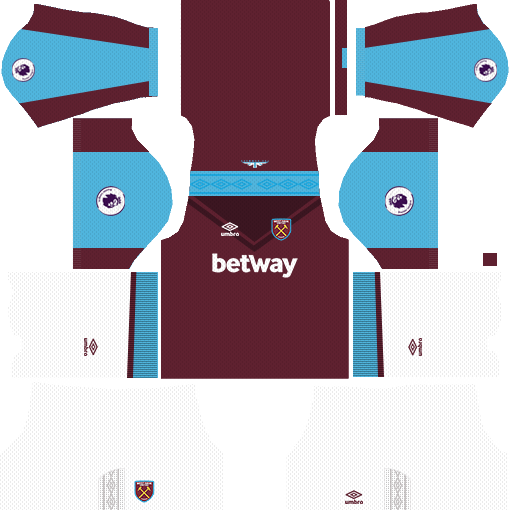 West Ham United DLS Kits (2024) Dream League Soccer