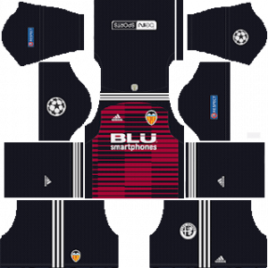 Dream League Soccer DLS 512×512 Valencia Kits GoalKeeper Home Kits