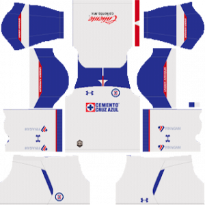 Dream League Soccer DLS 512×512 Cruz Azul Away Kits