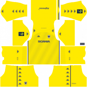 Dream League Soccer DLS 512×512 Angers SCO GoalKeeper Home Kits