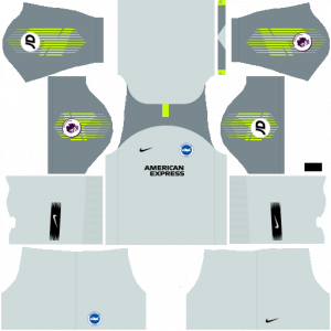 Dream League Soccer DLS 512×512 Brighton FC GoalKeeper Third Kits
