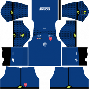 Dream League Soccer DLS 512×512 Dijon FCO GoalKeeper Home Kits