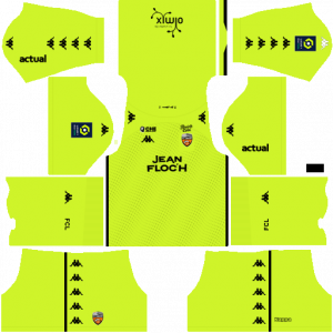 Dream League Soccer DLS 512×512 FC Lorient GoalKeeper Home Kits