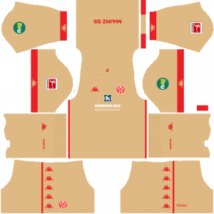 Dream League Soccer DLS 512×512 FSV Mainz Third Kits