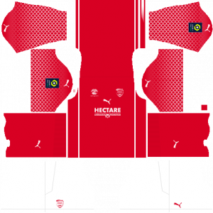 Kit Nimes Olympique 2022 Dream League Soccer