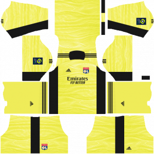 Dream League Soccer DLS 512×512 Olympique Lyonnais GoalKeeper Away Kits