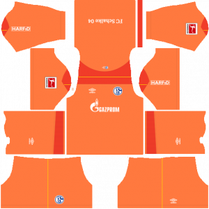 Dream League Soccer DLS 512×512 Schalke 04 GoalKeeper Home Kits