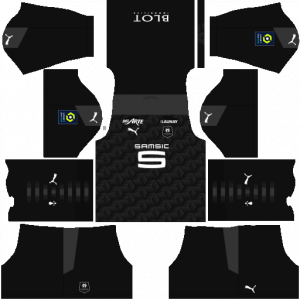Dream League Soccer DLS 512×512 Stade Rennais Third Kits