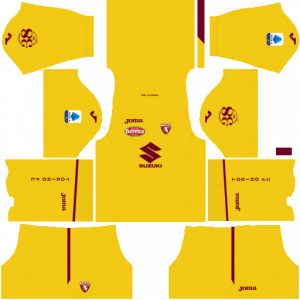 Dream League Soccer DLS 512×512 Torino FC GoalKeeper Home Kits