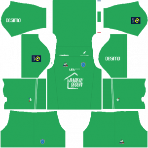 Dream League Soccer DLS 512×512 Troyes AC GoalKeeper Home Kits