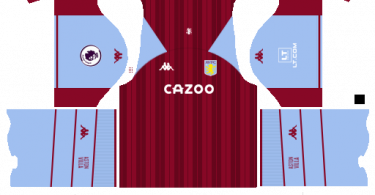 Dream League Soccer DLS 512×512 Aston Villa FC Home Kits