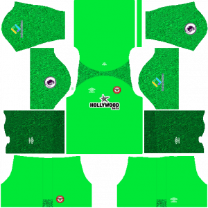 Dream League Soccer DLS 512×512 Brentford FC GoalKeeper Home Kits