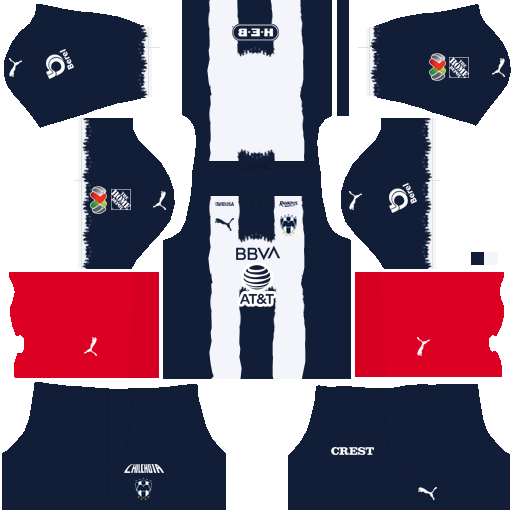 DLS Kits CF Monterrey (2024) Dream League Soccer Kits & Logo