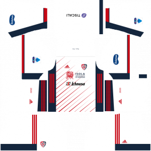 Dream League Soccer DLS 512×512 Cagliari Calcio Away Kits