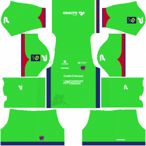 Dream League Soccer DLS 512×512 Clermont Foot GoalKeeper Home Kits