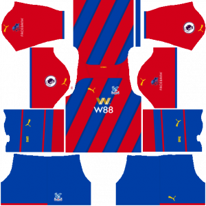 Dream League Soccer DLS 512×512 Crystal Palace Home Kits