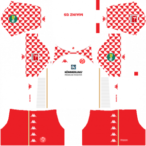 Dream League Soccer DLS 512×512 FSV Mainz Away Kits