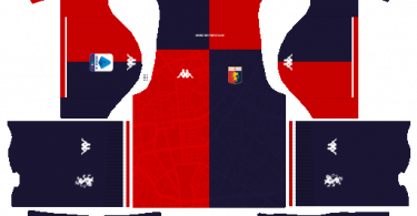 Dream League Soccer DLS 512×512 Genoa Home Kits