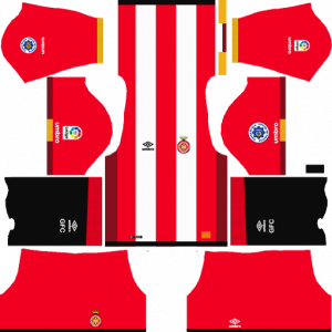 Dream League Soccer DLS 512×512 Girona FC Home Kits