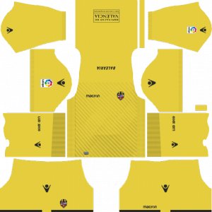 Dream League Soccer DLS 512×512 Levante UD GoalKeeper Away Kits