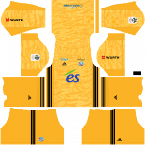 Dream League Soccer DLS 512×512 RC Strasbourg Alsace GoalKeeper Away Kits