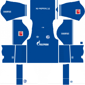 Dream League Soccer DLS 512×512 Schalke 04 Home Kit