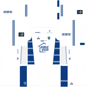 Dream League Soccer DLS 512×512 Troyes AC Away Kits