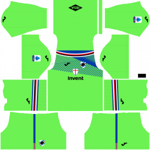 Dream League Soccer DLS 512×512 UC Sampdoria GoalKeeper Home Kits