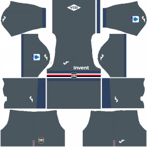 Dream League Soccer DLS 512×512 UC Sampdoria Third Kits