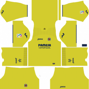 Dream League Soccer DLS 512×512 Villarreal CF Home Kits