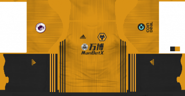 Dream League Soccer DLS 512×512 Wolverhampton Wanderers FC Home Kits
